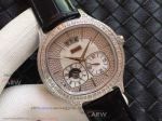 Perfect Replica Piaget Black Tie Goa32018 Stainless Steel Swarovski Crystal Watch
